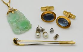 1 Konv. Schmuck GG/WG je 18ct.