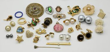 1 Damenring GG 8ct. mit orangefarbenem Stein,