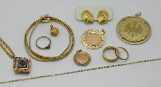 2 kleine Goldbarren je 0,5 Gramm,