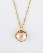 Collierkette mit Anhänger, Schoeffel, 585 GG,