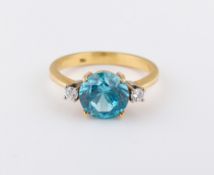 Ring, 750 GG und WG, besetzt