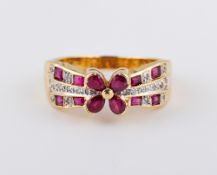 Ring, 750 GG und WG,