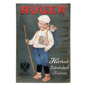 Rüger Hansi-Schokolade Kakao (um 1900)