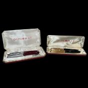 2 x DIPLOMAT-Schreibzeug (Mitte 20. Jh.)