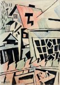 Ivan Puni (Jean Pougny, 1894-1956), City, Cubo-Futurist Composition