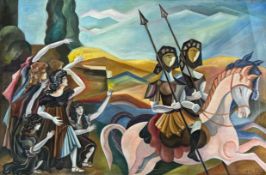 Alexandra Exter (1882-1949), Composition with Riders