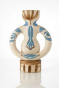 Pablo Picasso (1881-1973), Vase , Figure with Blue Motif, (Madoura Edition)