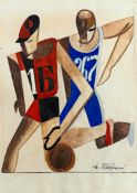 Anatol Petrytskyi (1895-1964) “Football Players”