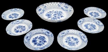 Obstschale mit sechs Tellern