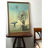 Struck, Paul (1928-2015), Aquarell surrealistisch um 1984 Anima