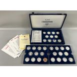 Silbermedaillen 33 Stück Frankfurt am Main 1200 Jahre in Schatulle