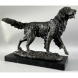 Truffot, Émile-Louis (1843-1895) nach, ältere Bronze Skulptur Hund, ca. 41cm, Gewicht ca. 9,4kg