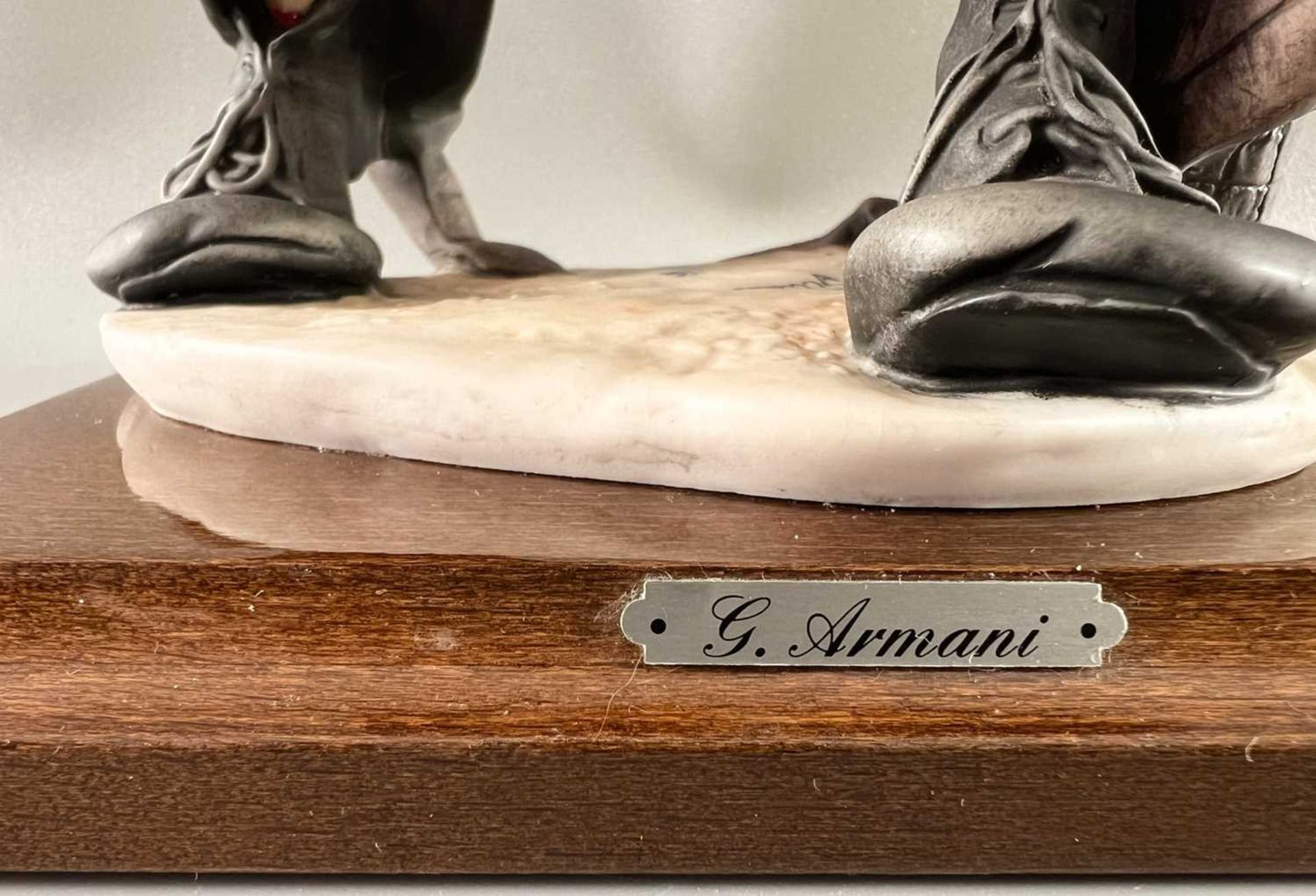 Armani, Giuseppe (1935-2006) Entwurf, Keramik Figur, der musikalische Clown von 1987, ca.47cm hoch - Bild 7 aus 9