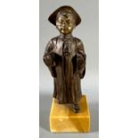 unsignierte Bronze Figur, der kleine Student