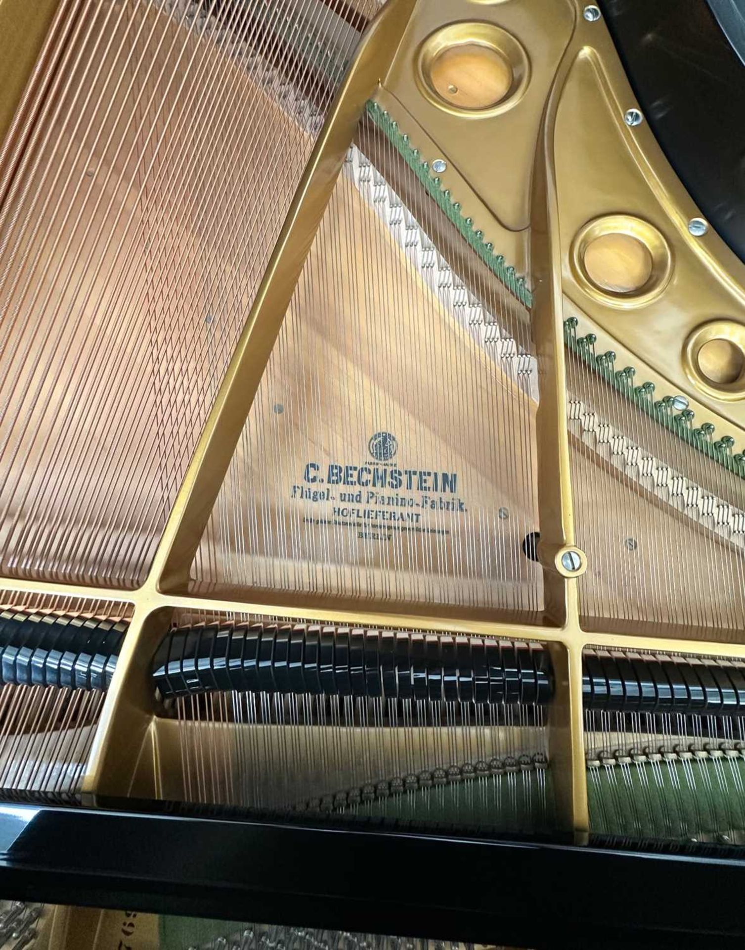 Bechstein Flügel / Stutzflügel L 165 schwarz poliert, Baujahr ca. 1983 mit Rechnung über 35000 DM - Bild 8 aus 11