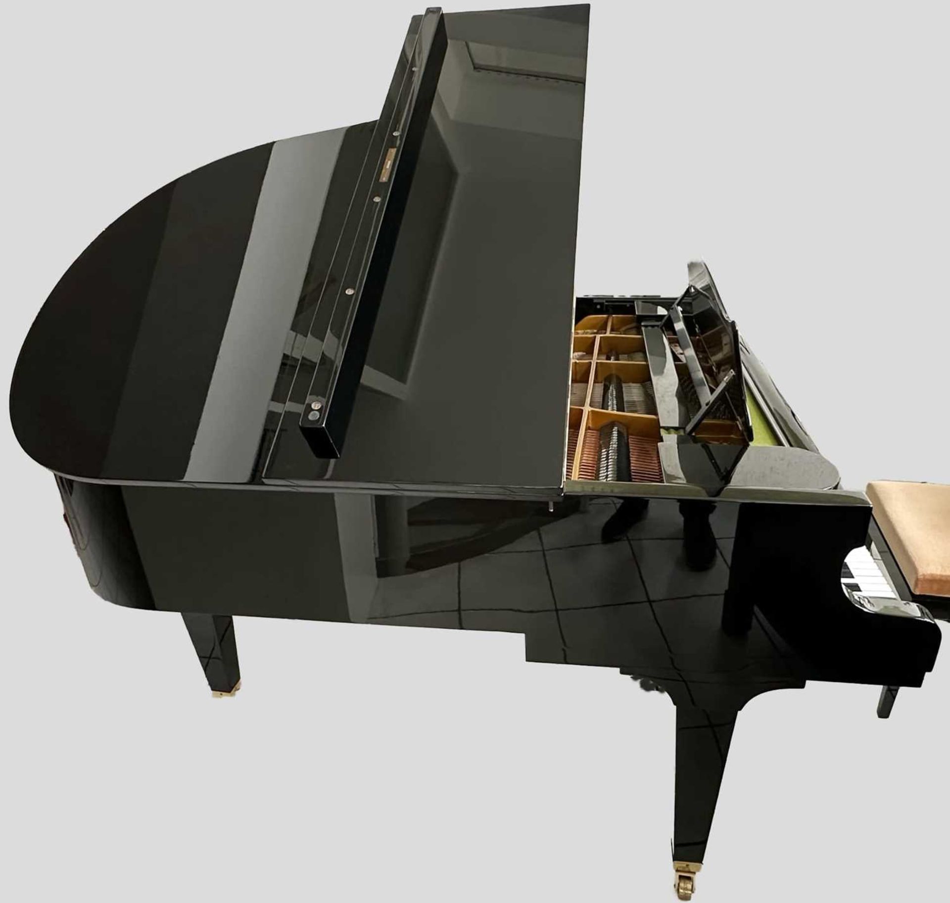 Bechstein Flügel / Stutzflügel L 165 schwarz poliert, Baujahr ca. 1983 mit Rechnung über 35000 DM - Bild 4 aus 11