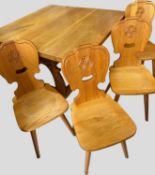 Jogltisch mit 4 Stühlen Risa Bauernstuhl Bauernmöbel Tisch