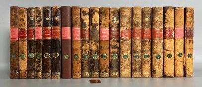 Bücher, Goethes Werke, frühe Cotta-Ausgabe 1815, Bände 1 sowie 3–20, insgesamt 19 Bände