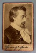 Heine, Heinrich (1797-1856), Fotografie mit Signatur, wohl Photographische Gesellschaft