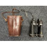 WW2 British 7x CF41 Binoculars by Barr & Stroud. Serial number 53348. Complete with neck strap.