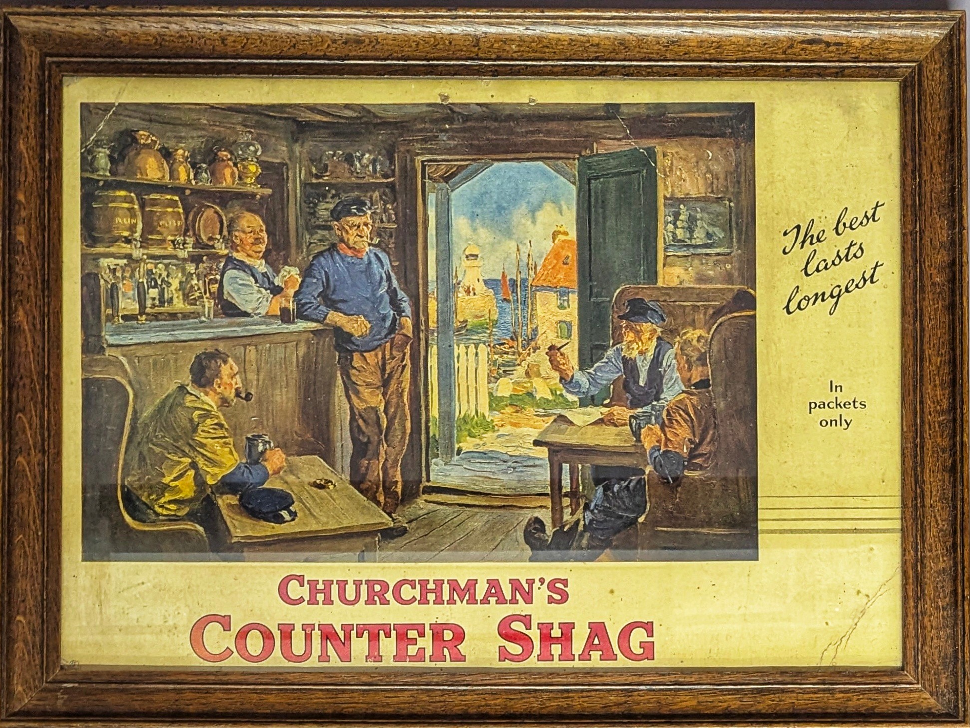 Advertising - Tobacco - a rectangular pictorial showcard or sign ...