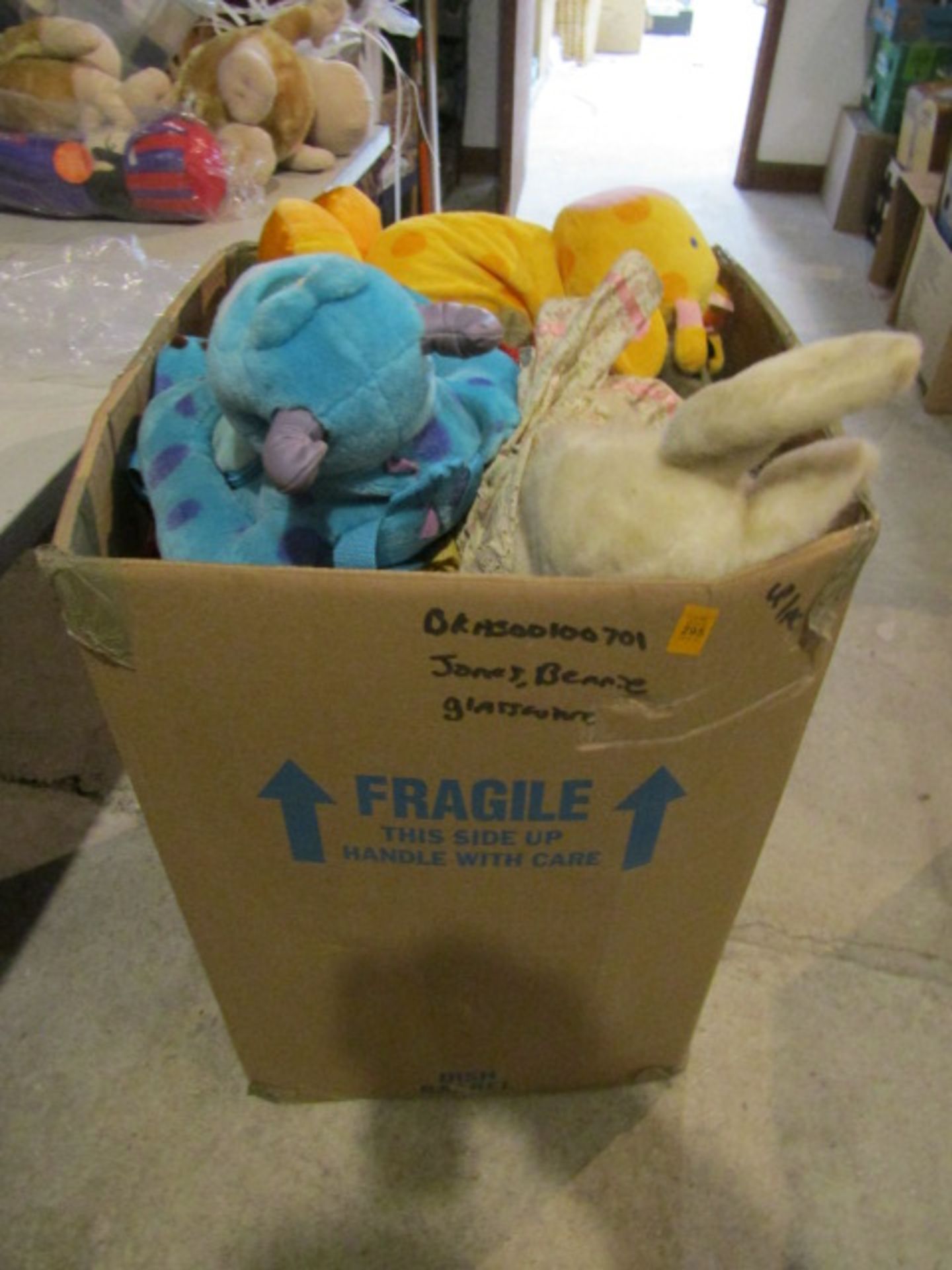 A large collection of soft toys