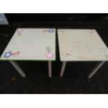 2 children's tables
