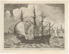 Bruegel d. Ä., Pieter - nach: Bewaffneter Viermaster sticht in See