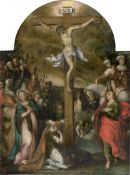 Süddeutsch: um 1600. Das jüngste Gericht, Kreuzigung,