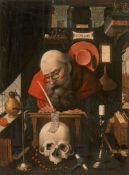 Deutsch: Um 1550. Der hl. Hieronymus im Gehäus