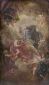 Österreichisch: um 1760. Johannes der Täufer vor Gottvater umgeben von E...