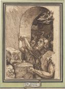 Deutsch: Ende 16. Jh. Johannes der Täufer und die verdammten Seel...