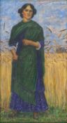 Richter-Berlin, Heinrich: Frau am Kornfeld