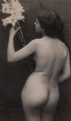 Galdi, Vincenzo: Standing nude with lilies