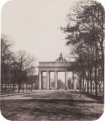 Ahrendts, Leopold: Charlottenburger Chaussee with view of Brandenburg Gate ...
