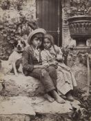 Gloeden, Wilhelm von: Sicilian children with dog