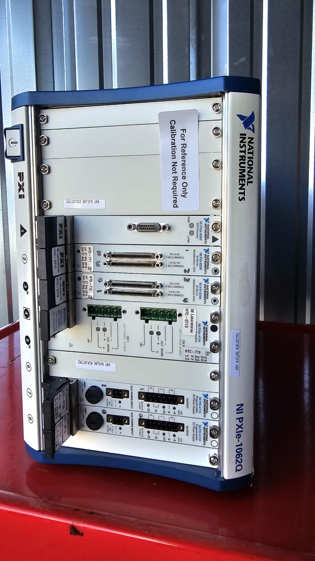 NI PXIe-1062Q Chassis with PXIe-8360, PXI-6259, PXIe-4154, PXI-4110 Modules