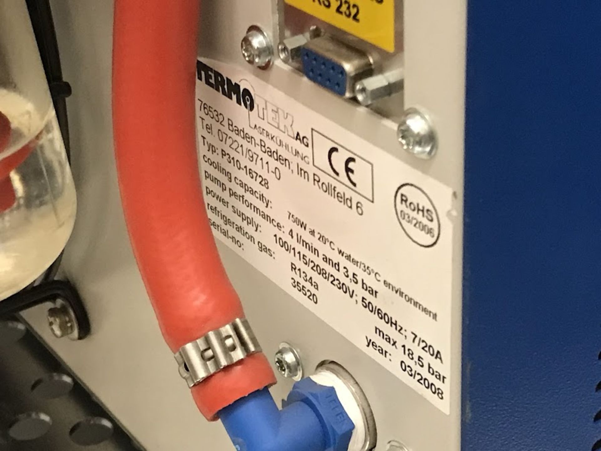 Termotek P3210/9711-0 Lab Chiller 750W 100-230V with R134a - Image 5 of 7