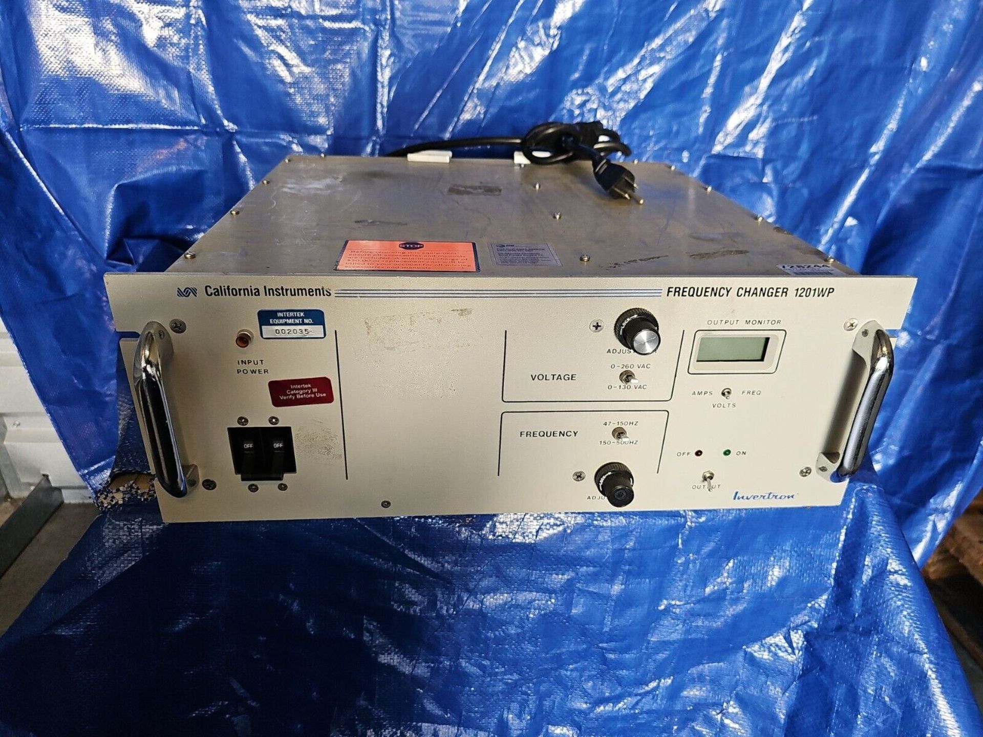 California Instruments 1201WP Frequency Changer 1200VA 47-500Hz Output