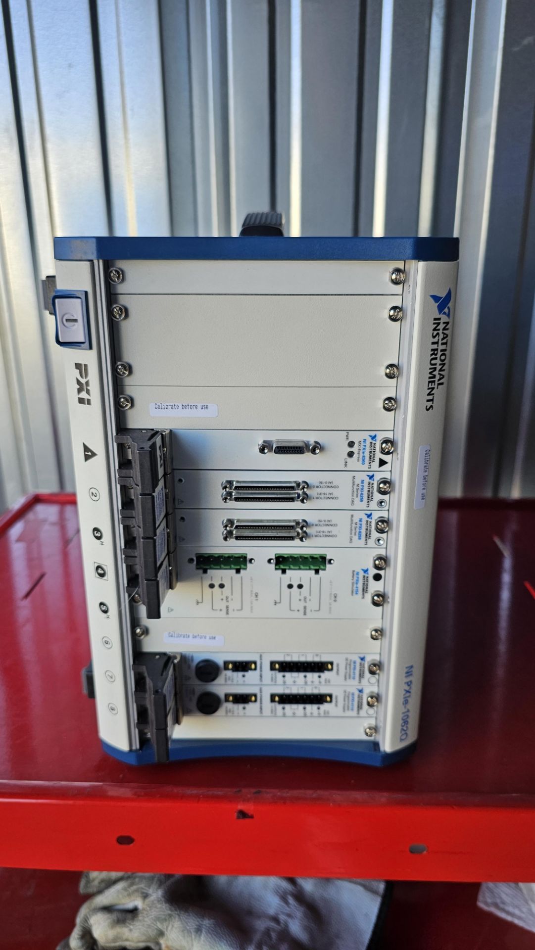 NI PXIe-1062Q Chassis with PXIe-8360, PXI-6259, PXIe-4154, PXI-4110 Modules - Image 9 of 15