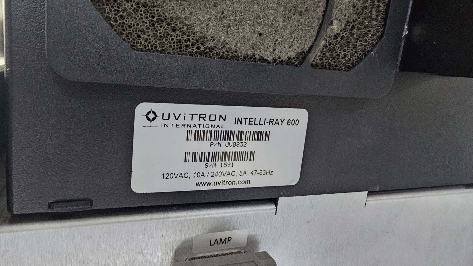 Uvitron IntelliRay 600 UV Curing System with Controller and Chamber - Image 6 of 11