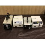 Lot of 4 Fiber Optic Illuminators: Dolan-Jenner, Edmund MI-150, Opti-Lume, LabPr