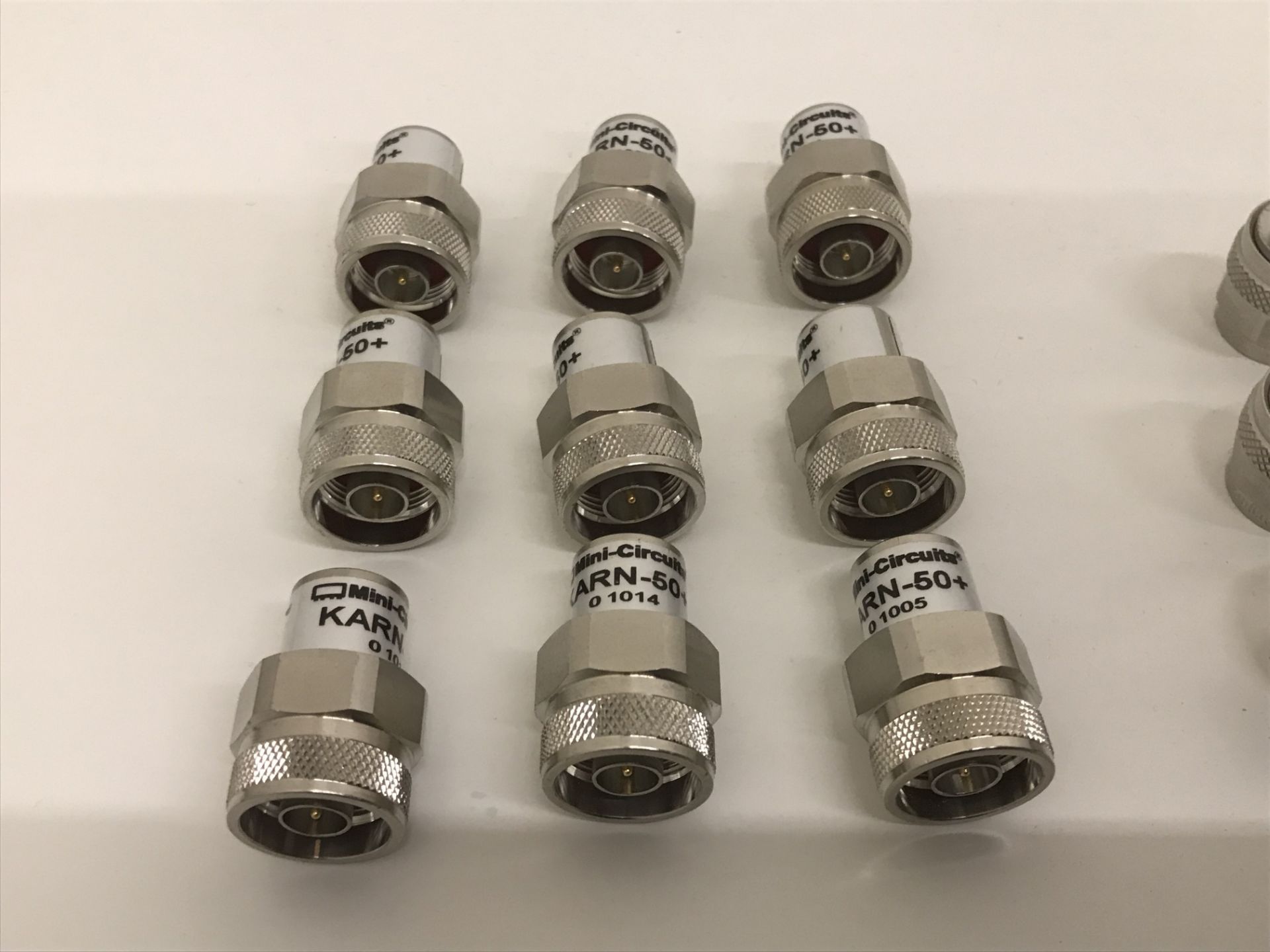 Lot of 9 Mini-Circuits KARN-50+ RF Adapters 50? N-Type Connectors - Image 2 of 2