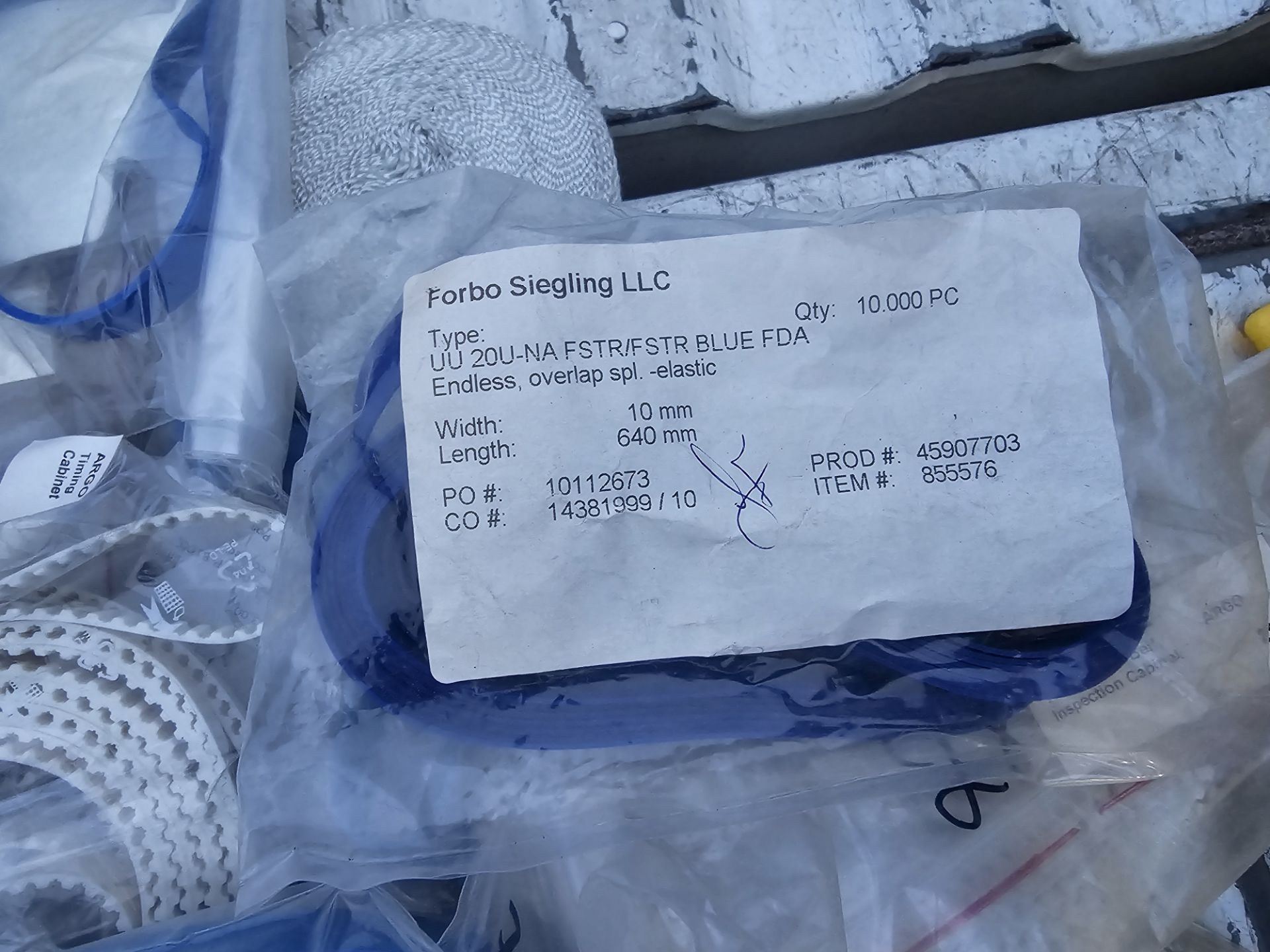 Lot of Industrial Endless Belts - Various Sizes & Types for Automation - Image 10 of 10