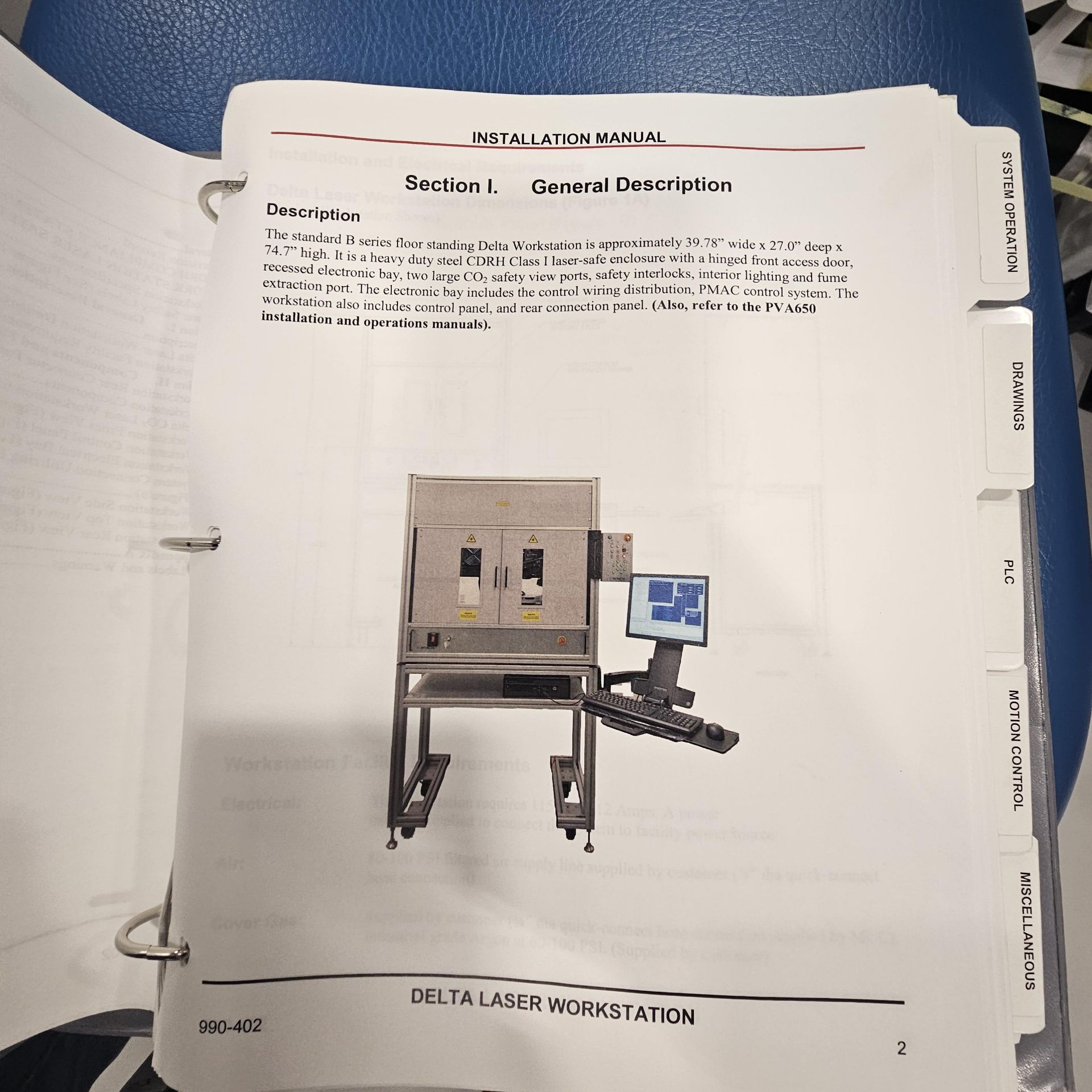 Delta CO2 Laser Workstation, Amada Miyachi America, Mod 98-050-02 - Image 6 of 11