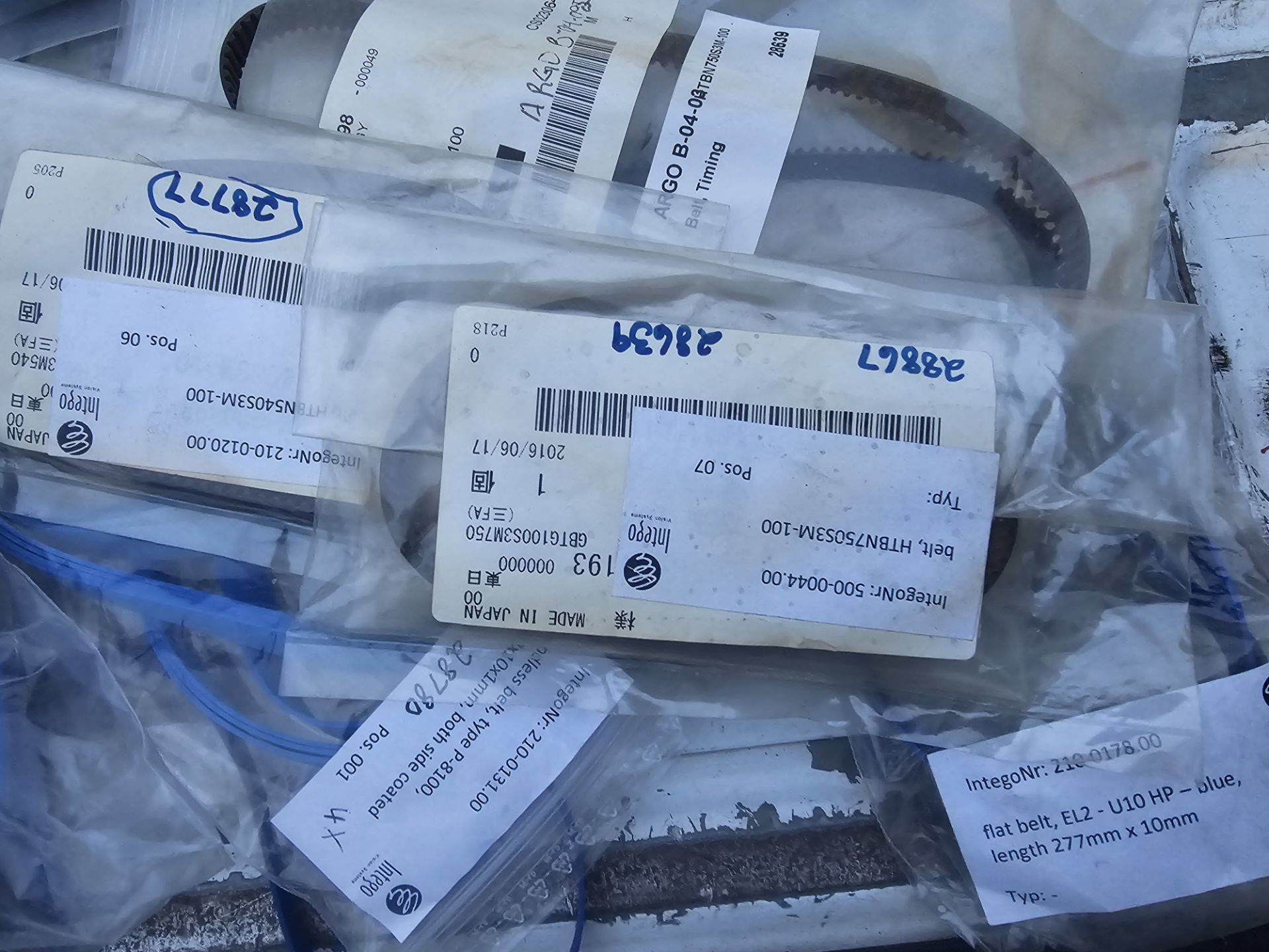 Lot of Industrial Endless Belts - Various Sizes & Types for Automation - Image 8 of 10