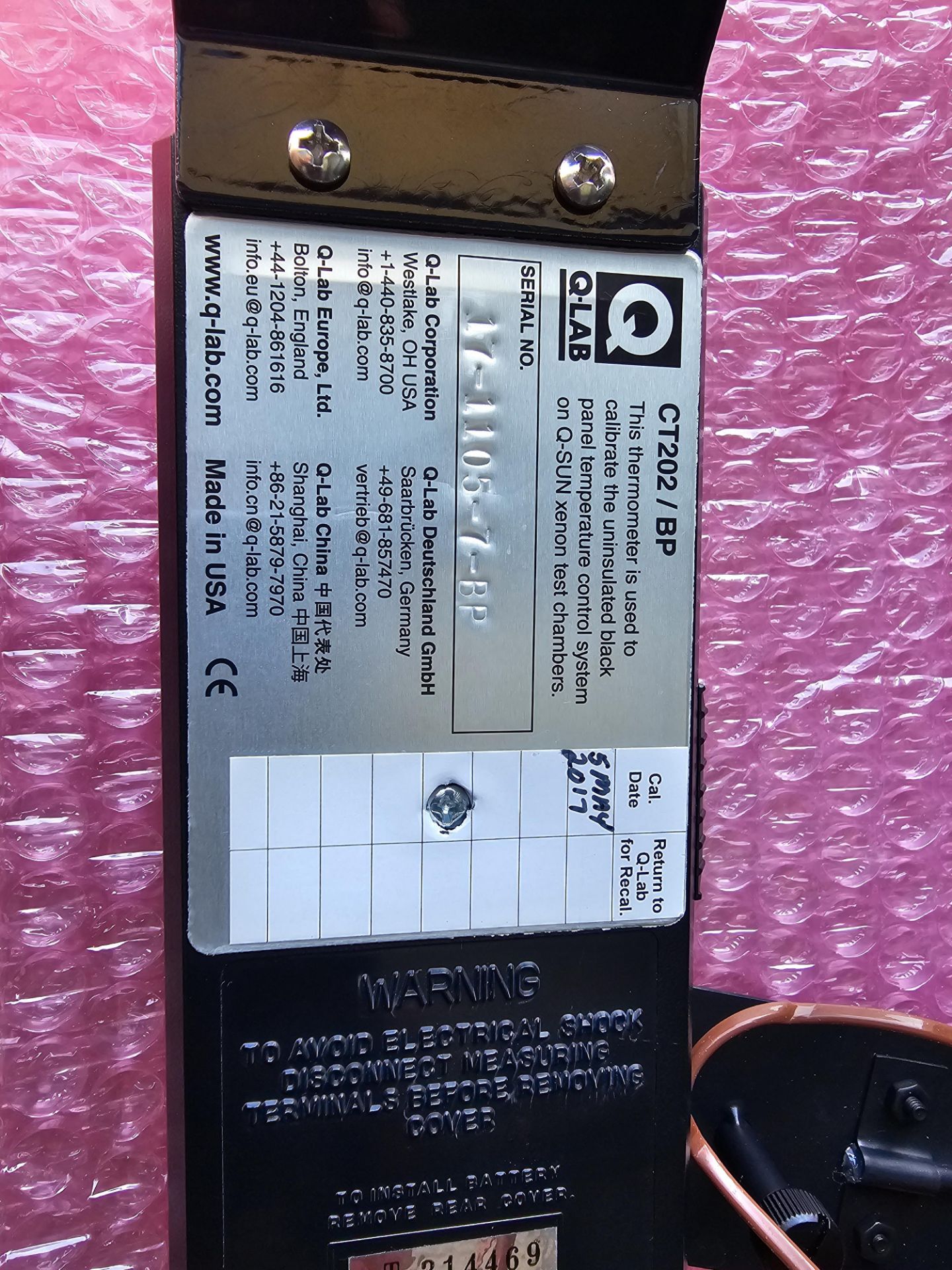 Q-Lab Calibration Kit - CT202 Thermometer, Radiometers & UC Sensors in Cases - Image 6 of 21