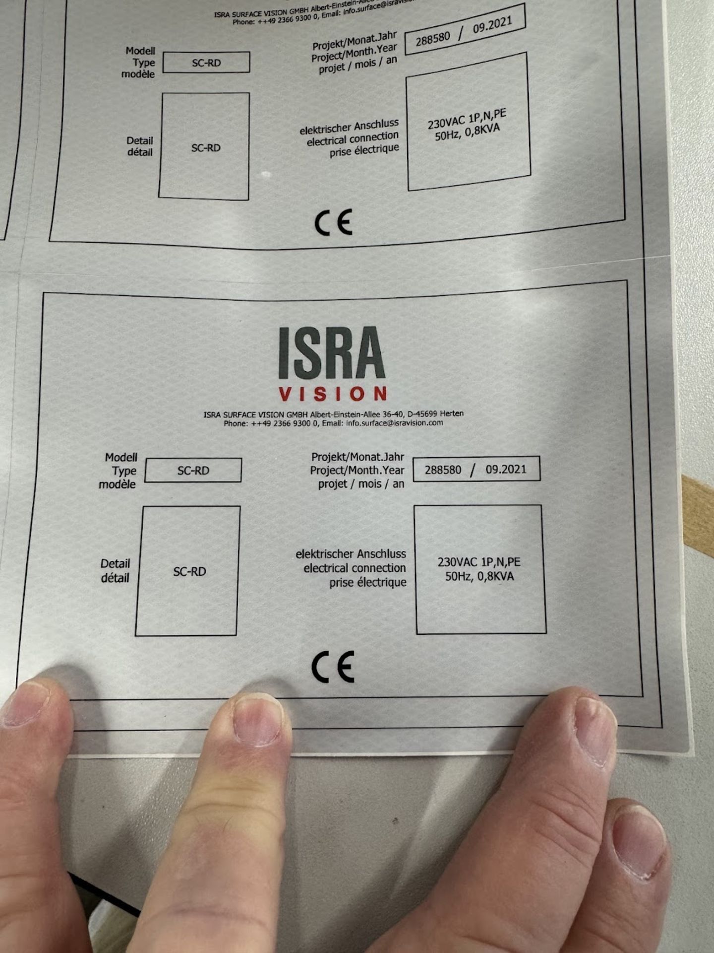 ISRA Surface Vision Model SC-RD Vintage 09/2021 - Image 2 of 12