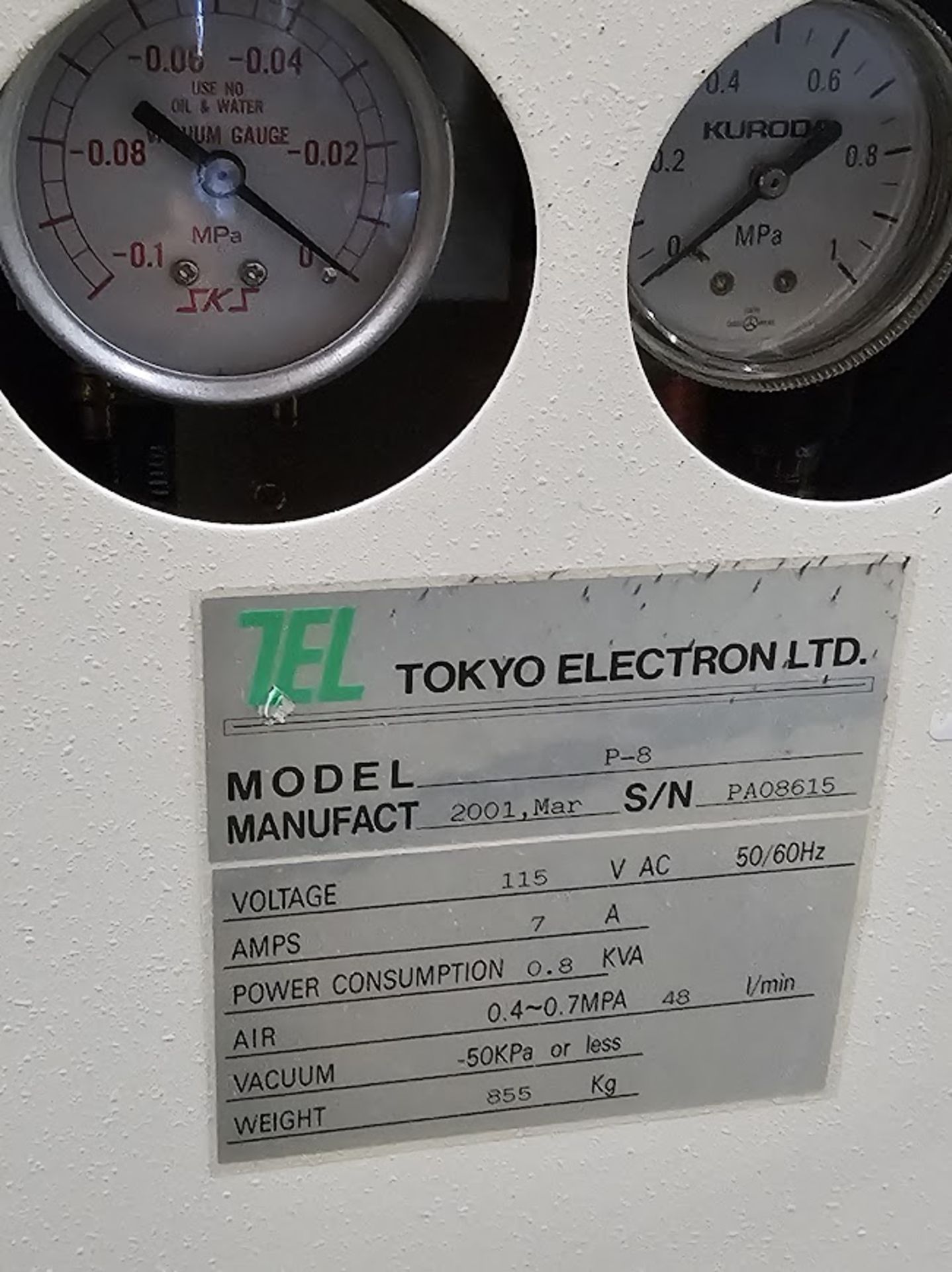 Tokyo Electron Limited TEL P8XL 200mm Room Hot Wafer Prober