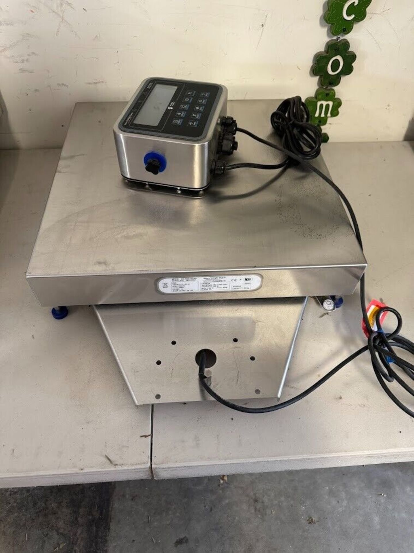 Avery ZQ375-SD1 Indicator + 100 lb Platform Scale BS-2020-100-AO, NSF/UL - Image 3 of 6